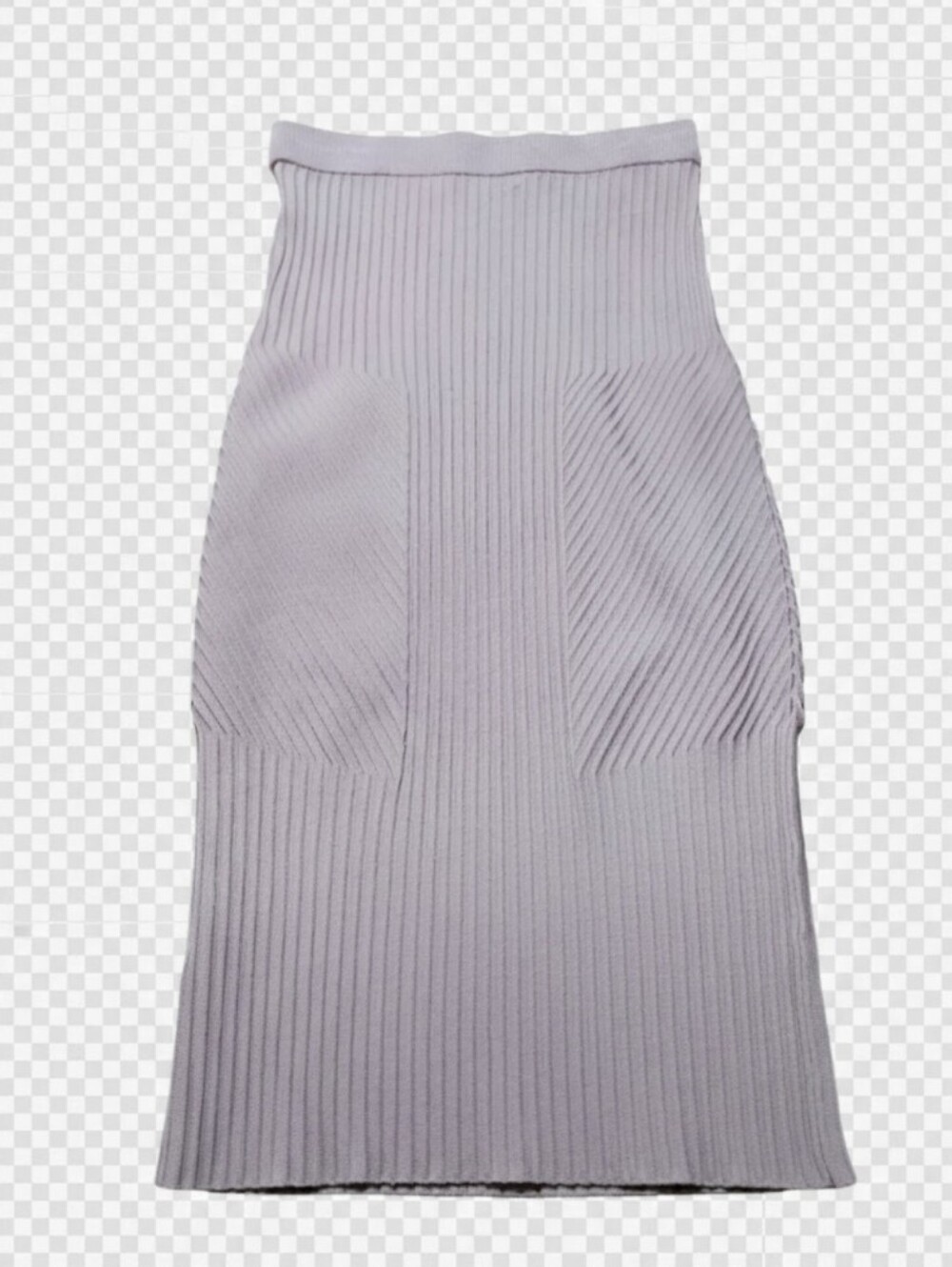 Johnathan Simkhai Ribbed Knit Midi Skirt - Light Lavender